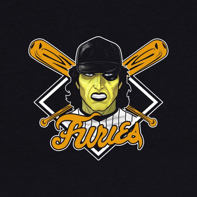 Baseball Furies (Black Print) by Miskatonic Designs